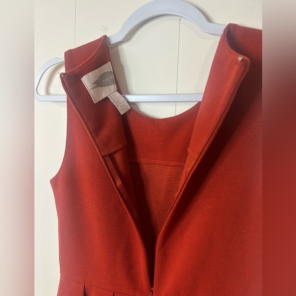 Forever21 Skater Style Dress Orange/Rust Sz s Short Length Skirt , back zipper - Picture 6 of 6